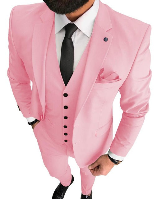 Business Casual Men's Three-piece Suit Suit